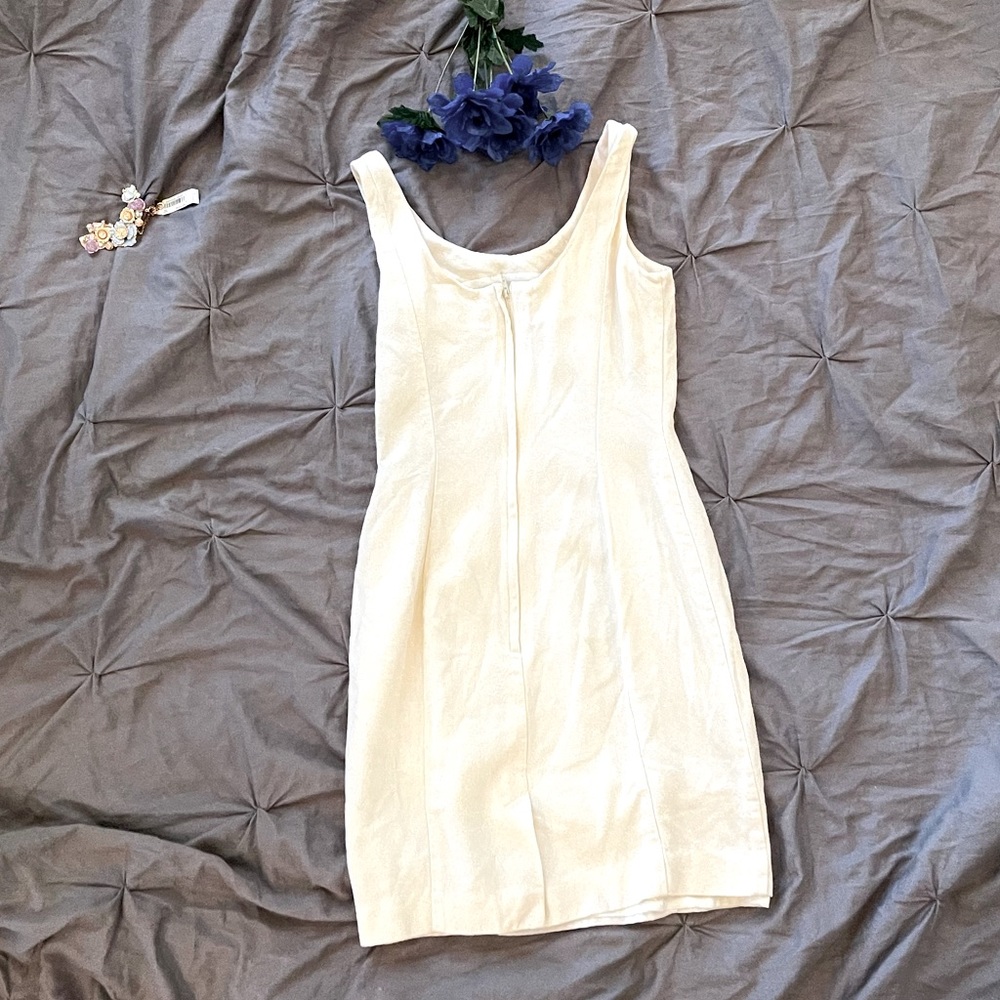 THE LIMITED Vintage cream colored summer dress size 2 - Picture 6 of 7